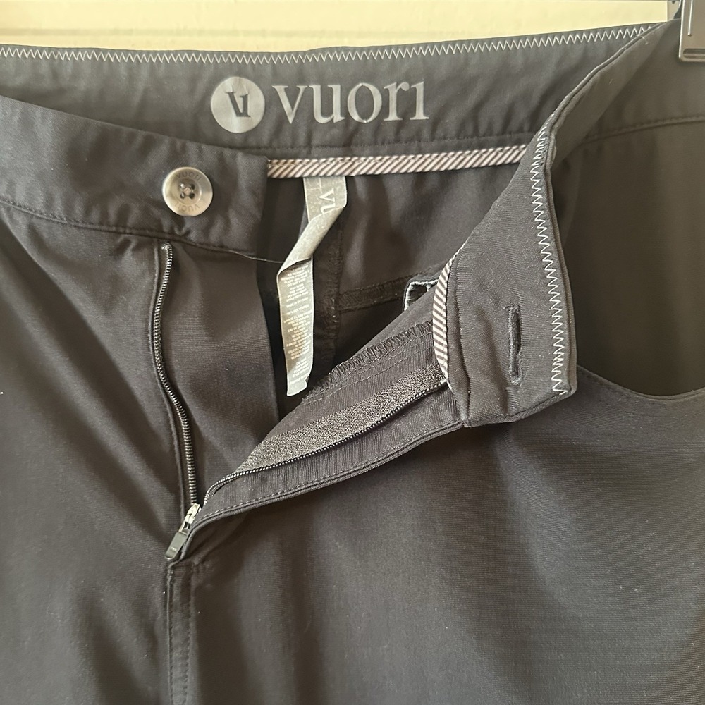 Vuori Black Meta Pant Athletic Slim Fit Performance Chino 5 Pocket Mens Sz 33x30 - Picture 6 of 16
